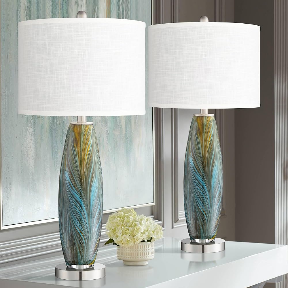 360 Lighting Azure Modern Table Lamps 29 1/2