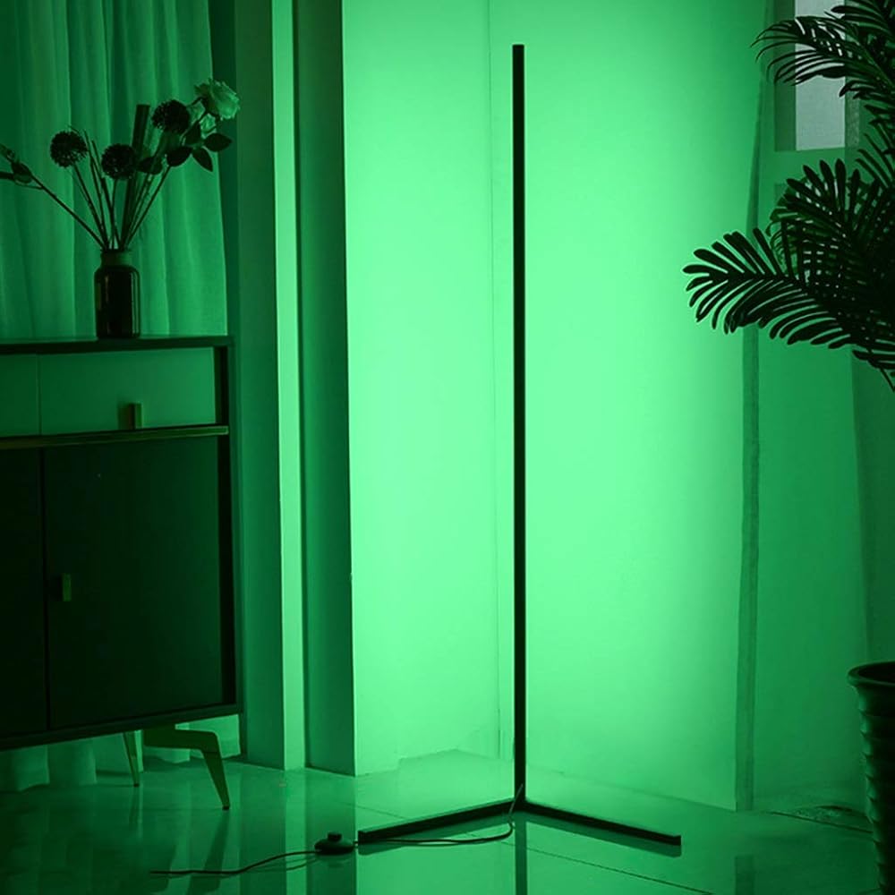 Corner Floor lamp Led Corner Floor Lamp Modern Simple Long Strip Atmosphere Lamp Suitable for Nordic Living Room Bedroom Corner RGB Floor Lamp
