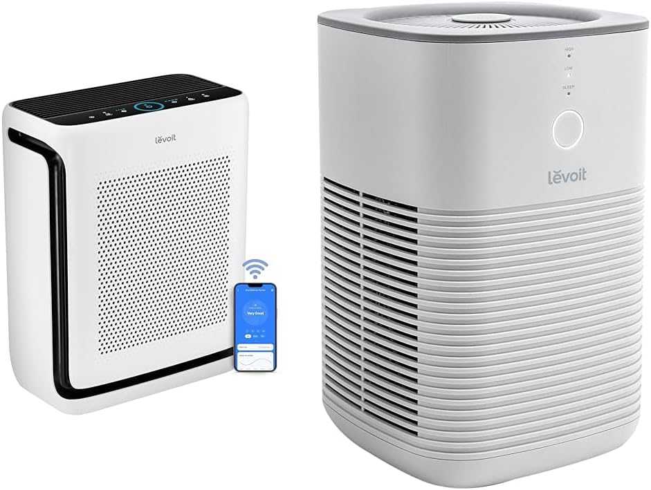 LEVOIT Air Purifiers for Home Large 1800 Sq Ft Room and Small 161 Sq Ft Room with Washable Filters and Fragrance Sponge