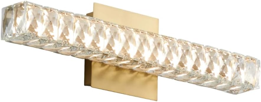 Oxygen 3-573-40 I Élan Collection 20 Inch Dimmable LED Bathroom Vanity Light | 3000K | Aged Brass Finish | Modern Contemporary Light Fixture |