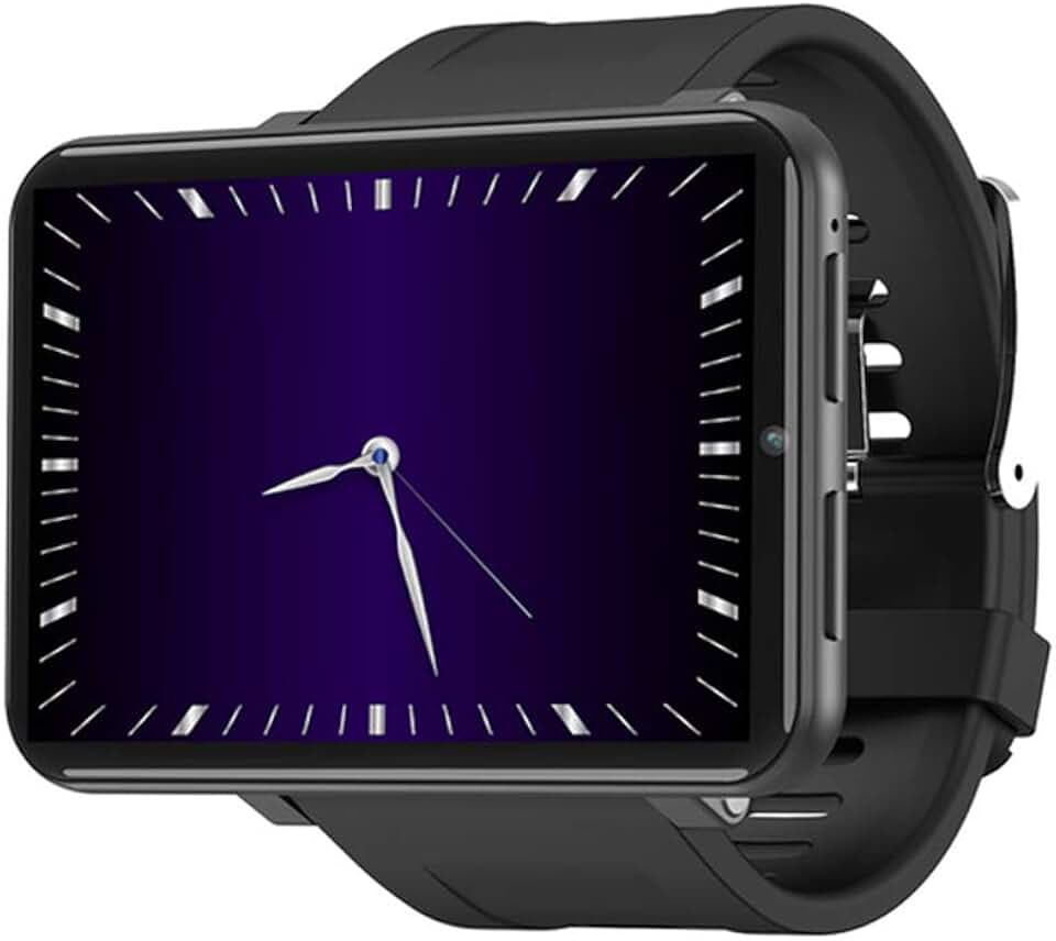 4G Smart Watch 2.86 Inch Screen Android 7.1 1GB+16GB 5MP Camera 2700mAh Battery Smartwatch for Men (Black, 3GB+32GB)