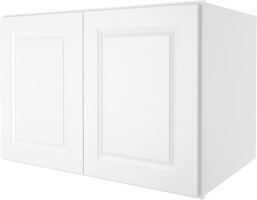 LOVMOR Wall-Mounted Storage Cabinet, Refrigerator Wall Kitchen Cabinet, Storage Cabinet for Kitchen, Bathroom, 24