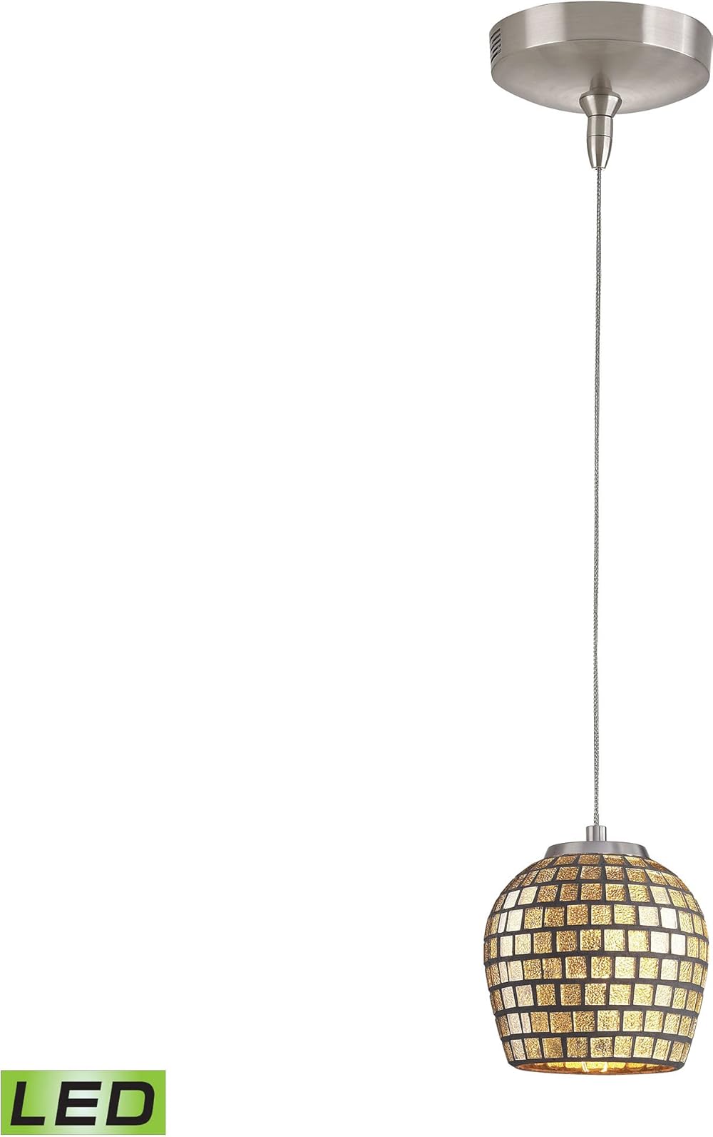 PF1000/1-LED-BN-GLD pendant light, Chrome