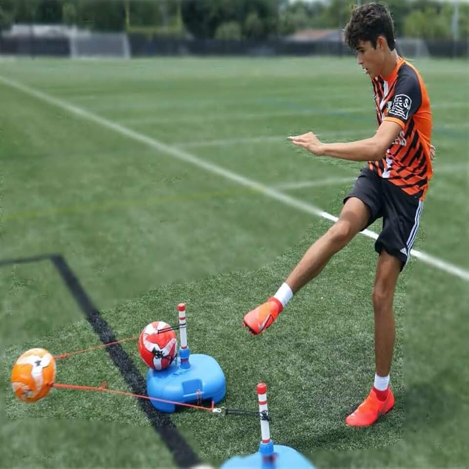 REACT3ON | All Ages | The World's Fastest Soccer Trainer | ONE2TRAIN Soccer Training Equipment - Soccer Ball 5, 3 for Reaction Reflexes Skills - Indoor - SOCCERFLIX Agility Training Set