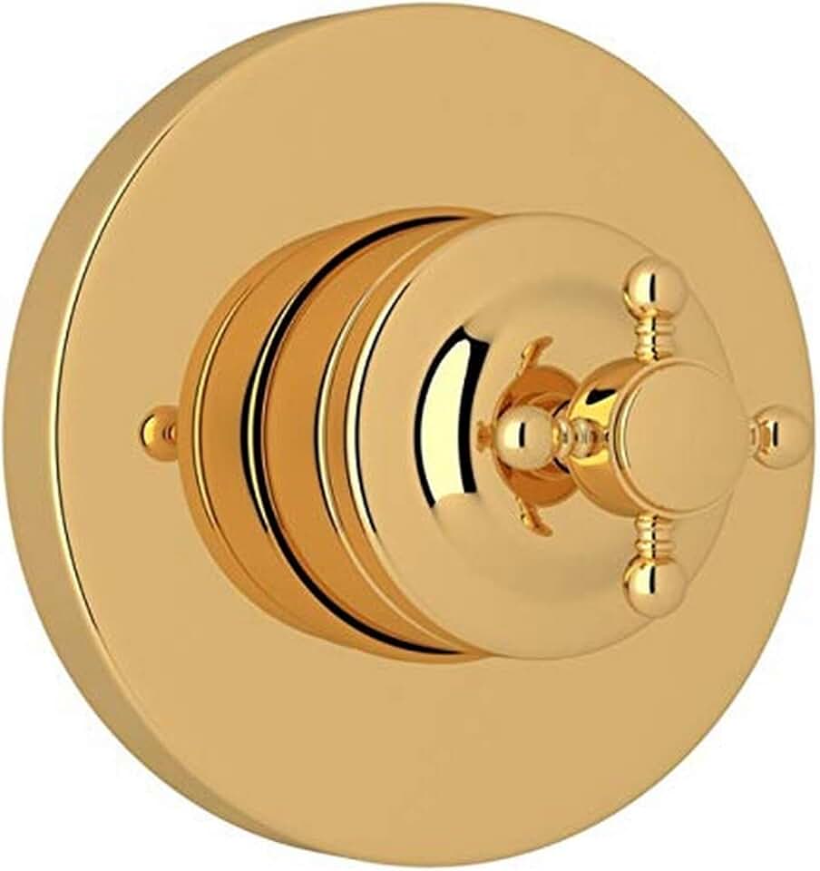 Rohl A2700NXMIBTO Kit Trim Package for Country Bath Four Port Three Direction Diverter Trim Only New Style with Cross Handle and Sleeve, Inca Brass