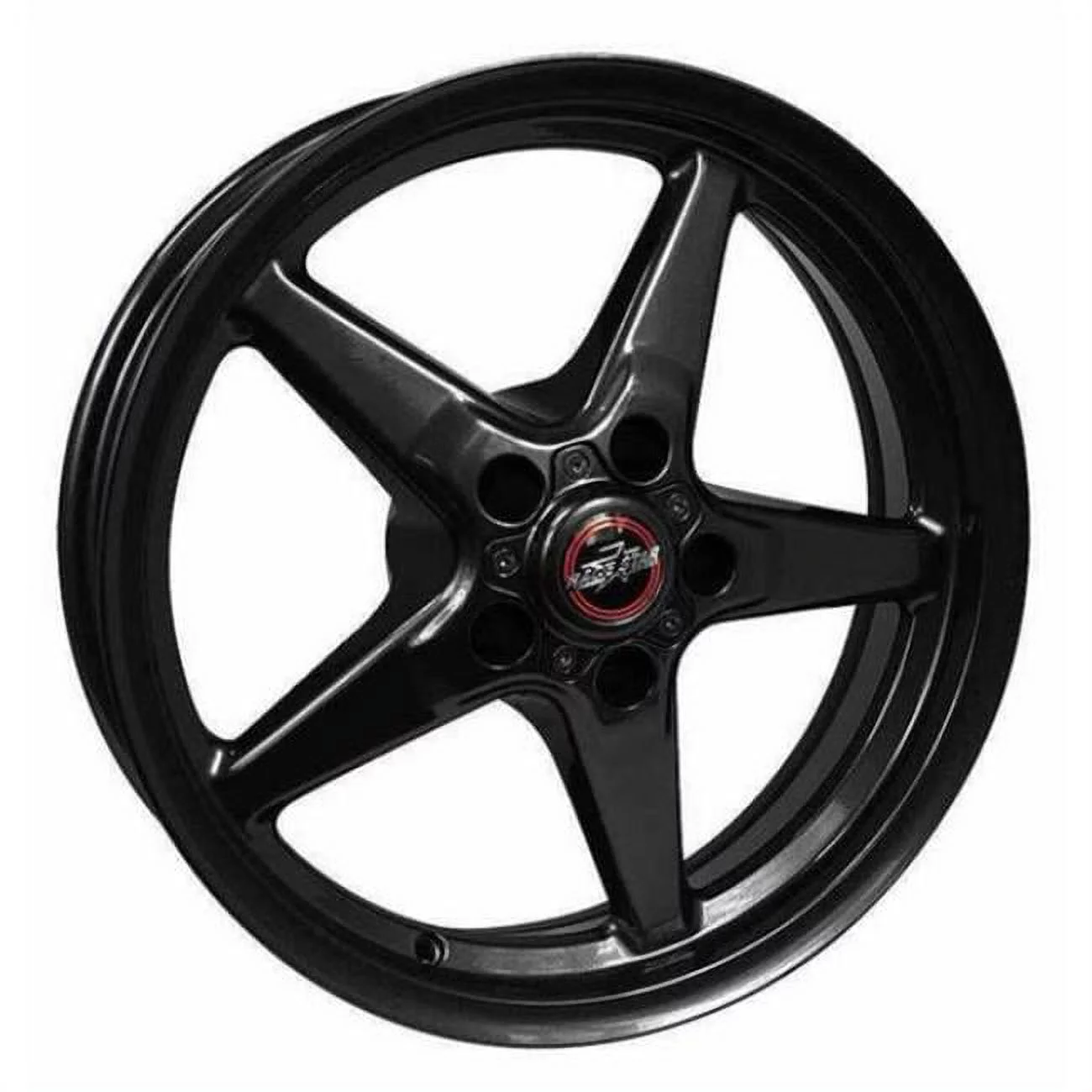 17 x 10.5 in. 92 Series Drag Star Bracket Racer 5 x 4.50 in. Bolt Circle 7.6 in. Backspace Wheel with Bead Lock, Gloss Black