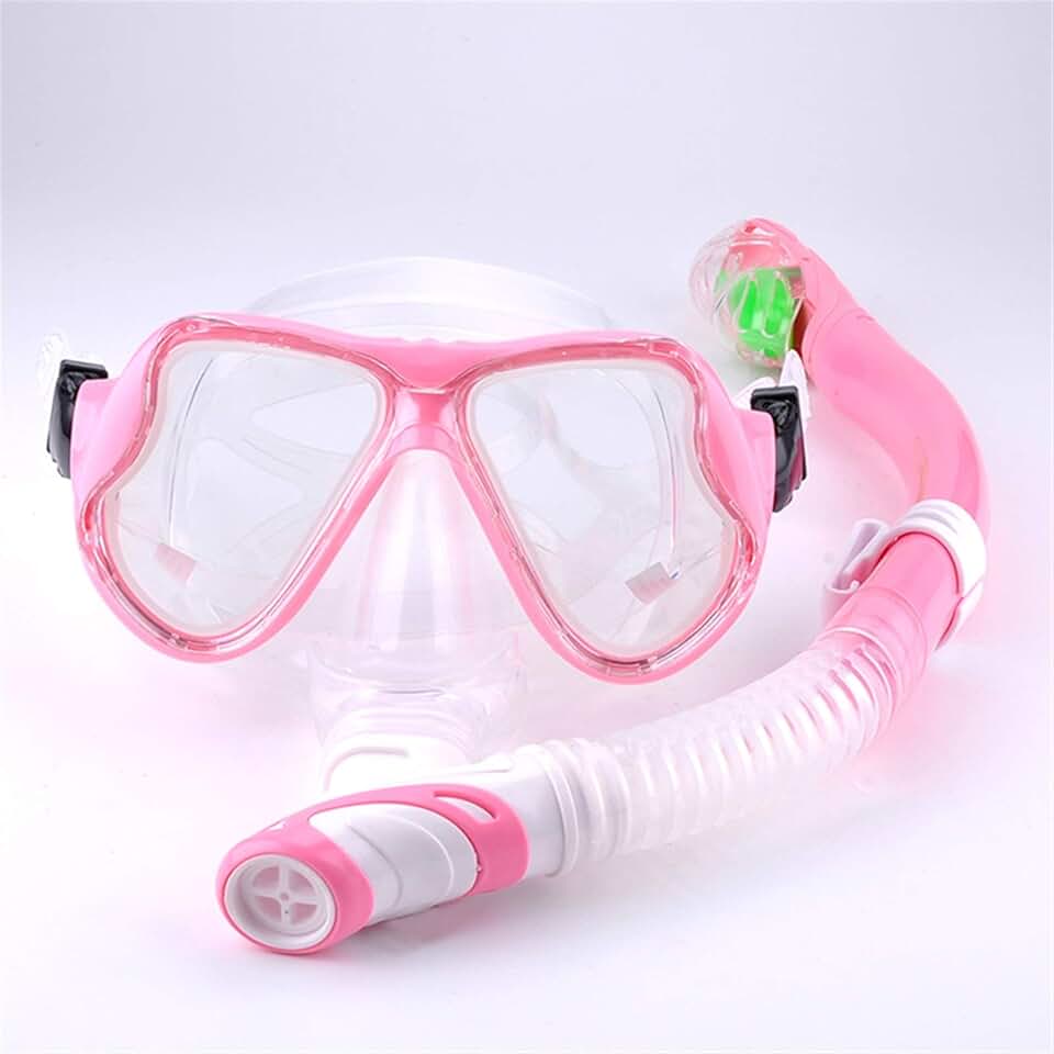 Diving Masks Snorkelling Mask Swimming Glasses Snorkel Set Anti-Fog Swim Goggles Full Dry Breathing Tube Scuba Diving Snorkeling Swim Equipment for Adults Masks