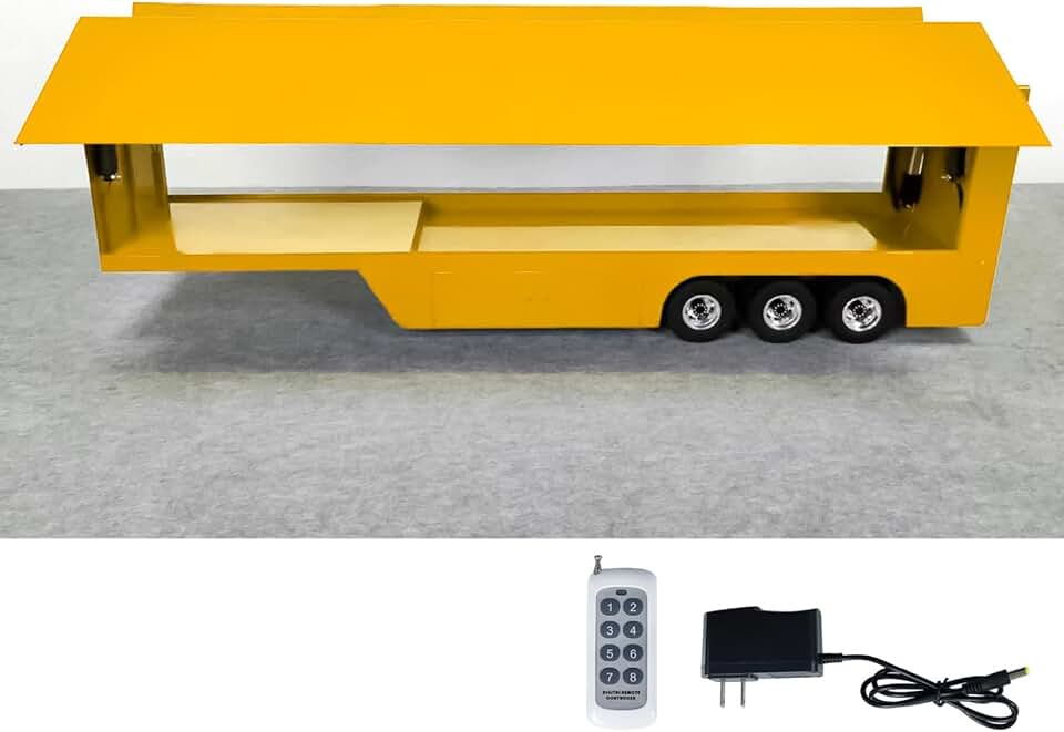 Toucan RC Hobby 1/14 Metal Remote Control 3 Axles Roadshow Trailer RC Mobile Stage Truck Model