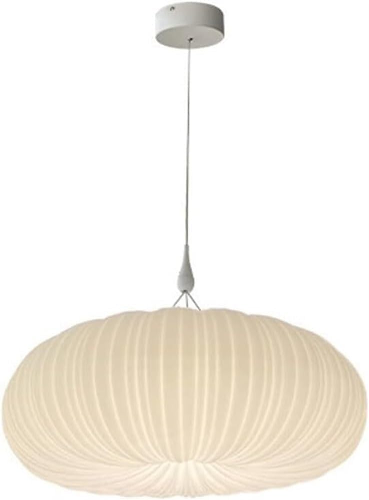 Nordic Creative Pumpkin Pendant Lights Dimmable Restaurant Bar Decoration PE Hanging Lamp Round Simple Pendant Lamp Fixture for Kitchen Island Bedroom Dinning Room Restaurant