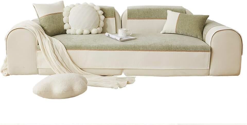 Fabric Comfortable Sofa Cushion Four Seasons Universal Living Room Sofa Seat Cushion Sofa Cover Towel Cover Cushion(90 * 180cm)