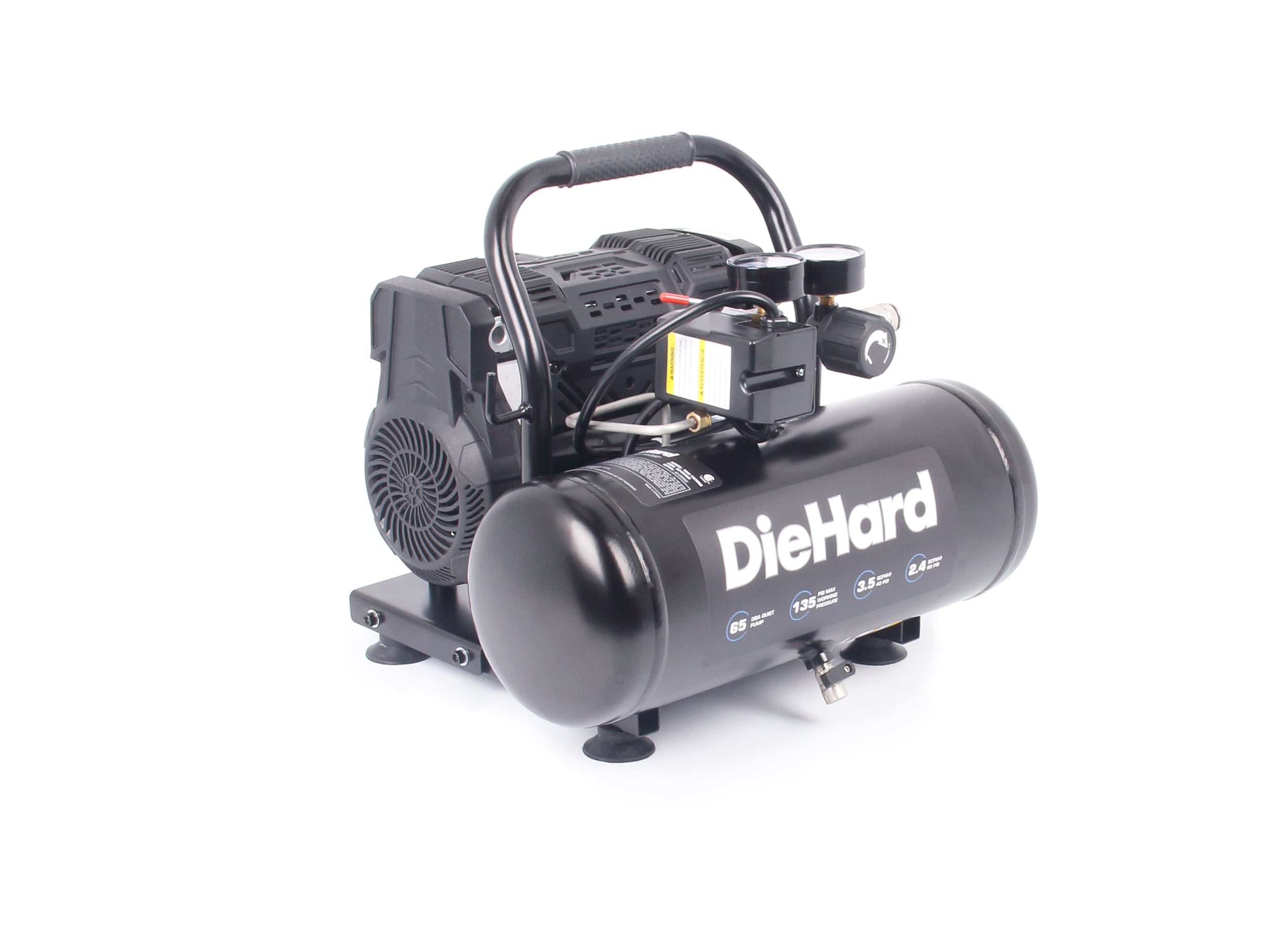 DieHard 2-Gallons Single Stage Portable Corded Electric Hot Dog Air Compressor