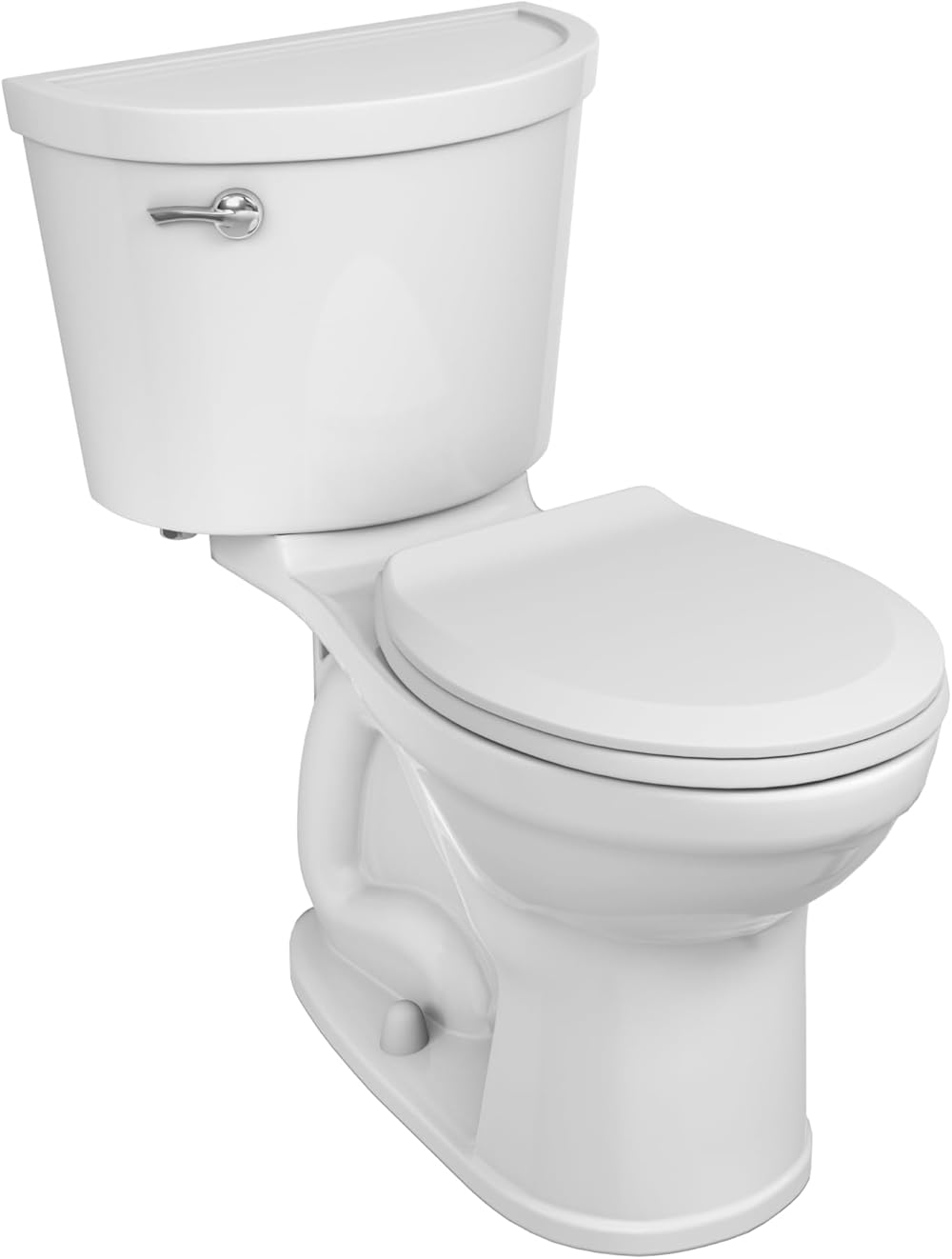 American Standard 610BA001.020 Champion PRO Two-Piece Toilet with Slow-Close Seat and Wax Ring, Round Front, Chair Height, White, 1.28 gpf