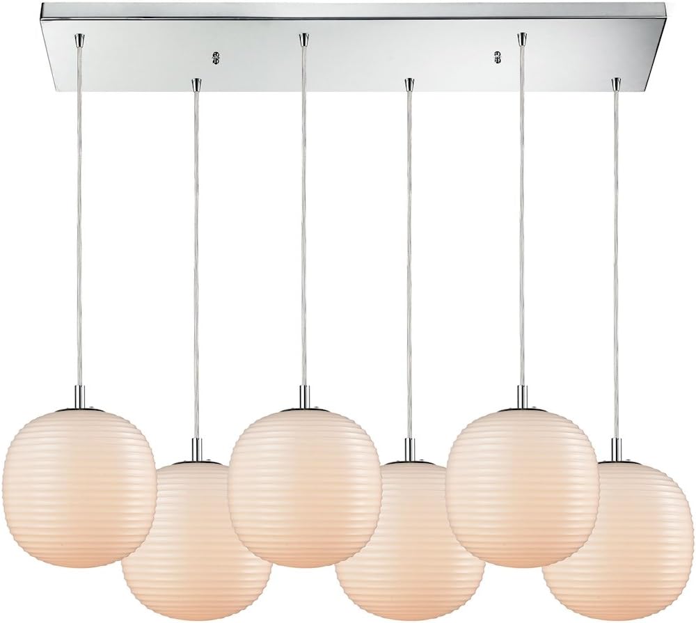 56560/6RC Pendant Light, Polished Chrome