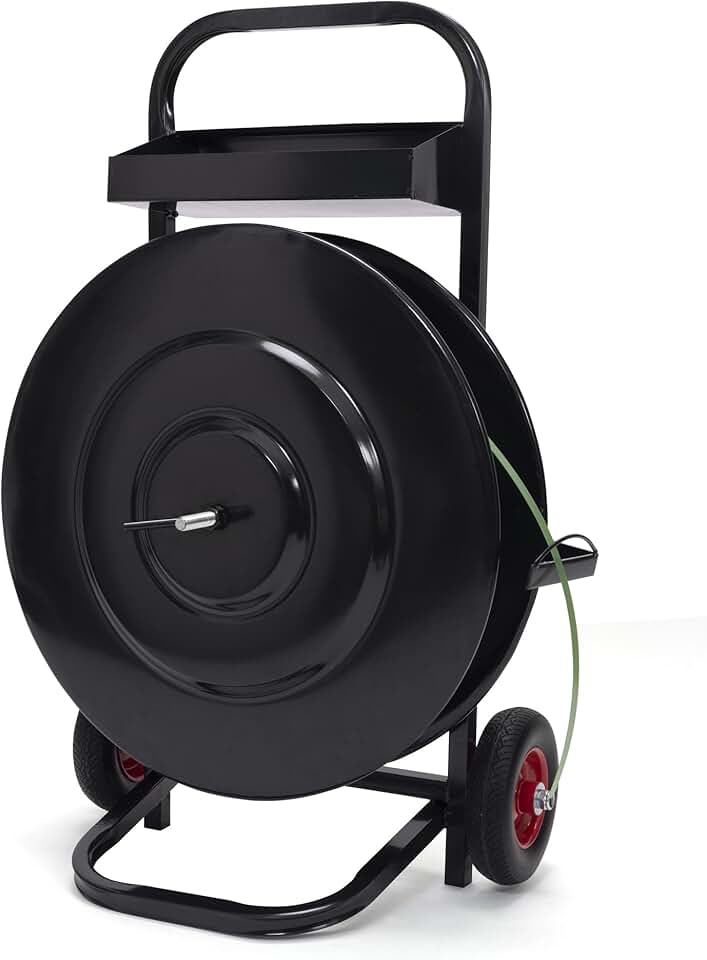 Strapping Deluxe Steel/Plastic Heavy Duty Strapping Dispenser for Poly and Steel Strapping