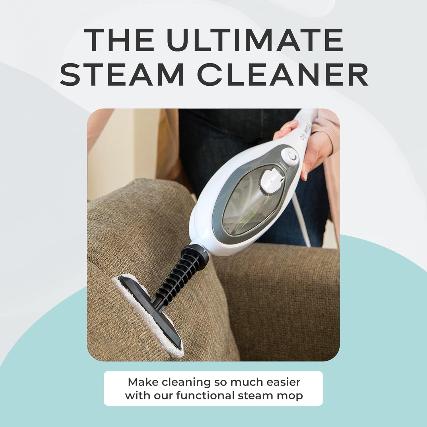 Steam and Go Steam Mop Floor Steamer with Handheld Steam Cleaner for Tile and Grout
