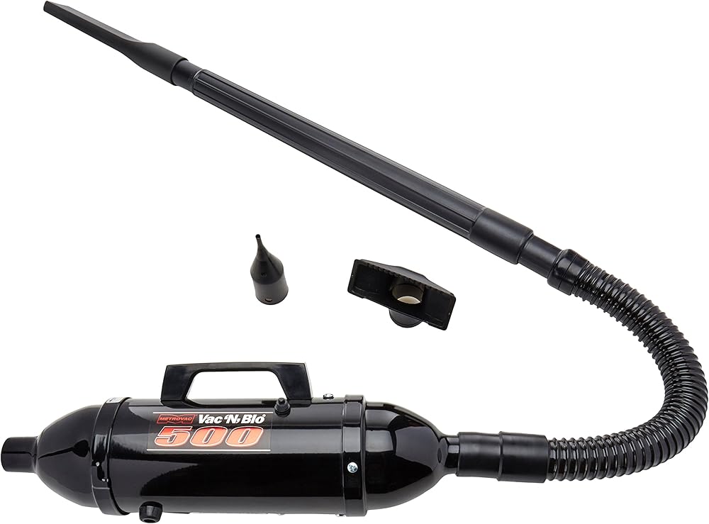 METROVAC VM12500 Vac N' Blo 500W Hand Vacuum & Blower, 120V, Powerful, Lightweight, All-Steel Construction, Dry Pickup, 60