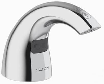 Sloan ESD-2100 Deck-Mounted Foam Soap Dispenser - Infrared Sensor Activated, Polished Chrome Finish, Battery Powered, Modular One-Piece Construction, 3346098