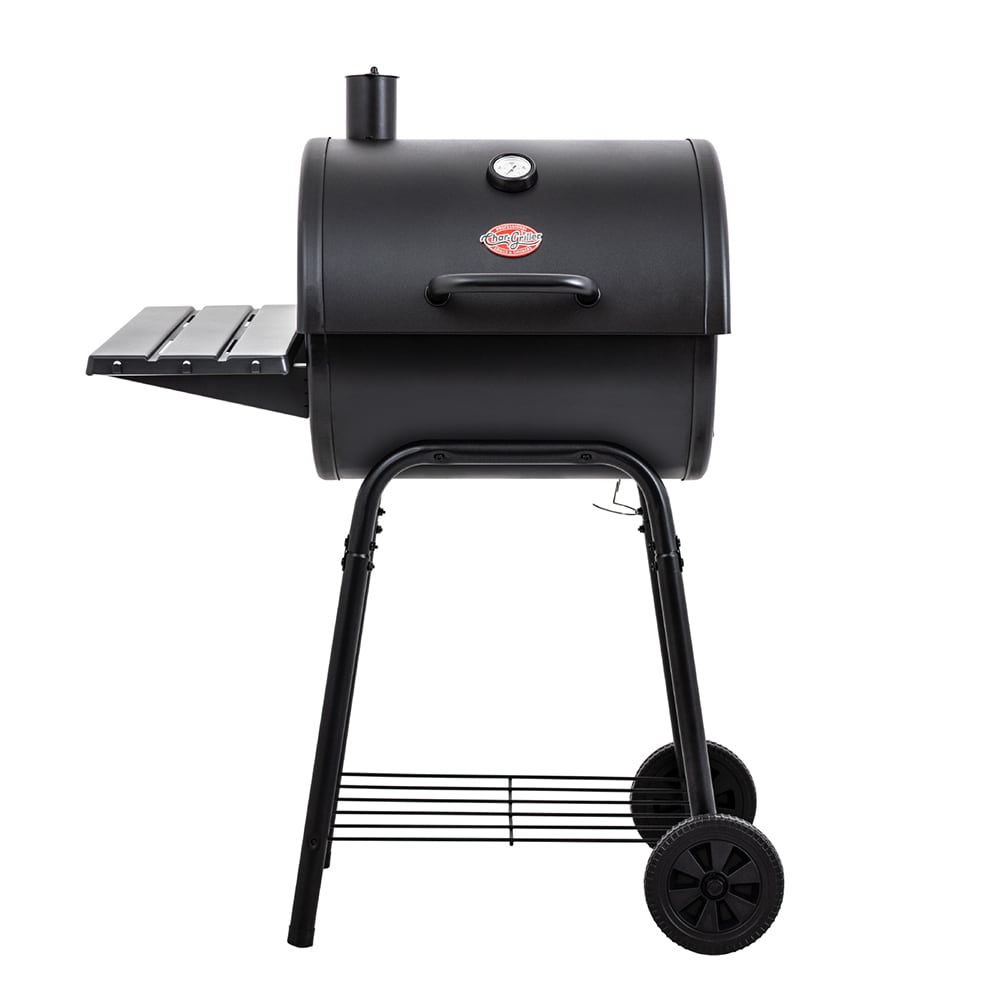 Char-Griller Wrangler 23-in Black Barrel Charcoal Grill