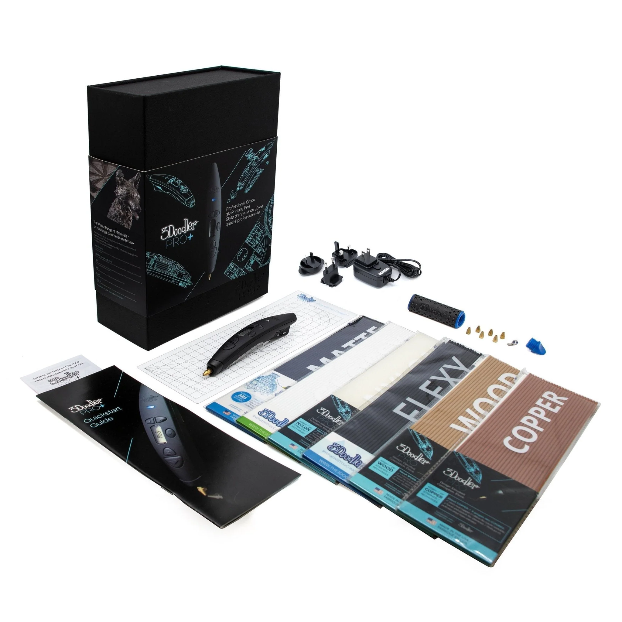 3Doodler PRO+ Pen Set - Black