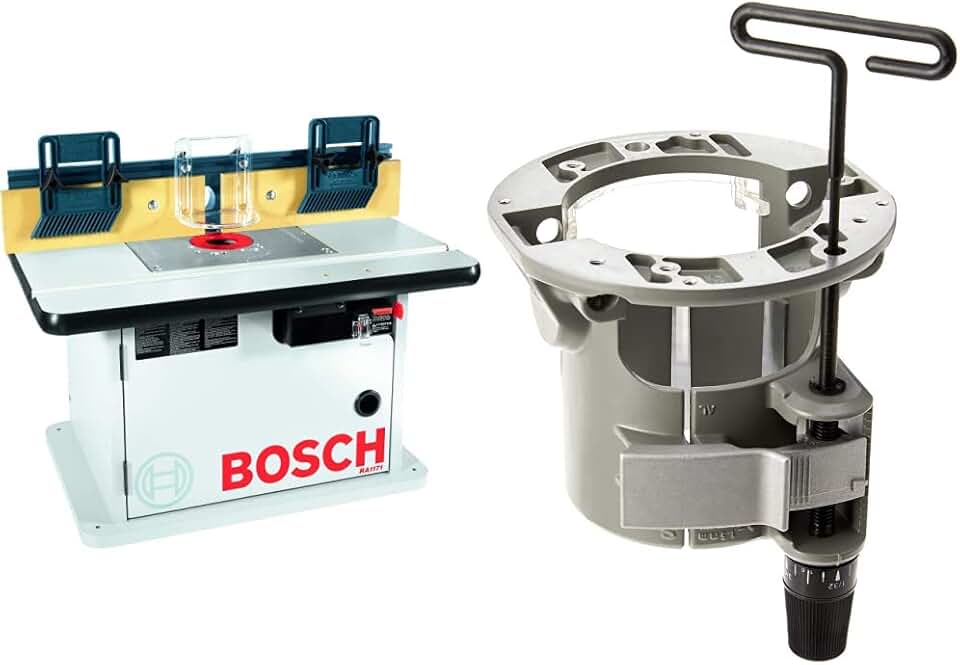 BOSCH RA1171 25-1/2 in. Benchtop Router Table Bundle with RA1165 Under-Table Router Base