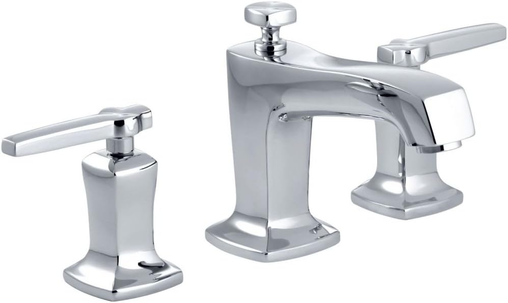 KOHLER 16232-4-CP Margaux Widespread Bathroom Sink Faucet, 1.2 gpm, Polished Chrome