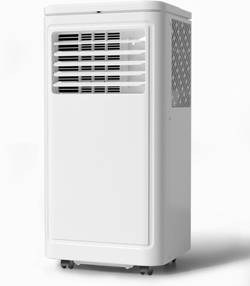 Joy Pebble Portable Air Conditioner, 10000 BTU for Room up to 450 sq. ft, Portable AC with Dehumidifier & Fan, 2 Fan Speeds, 24H Timer, Remote Control, Energy Efficiency
