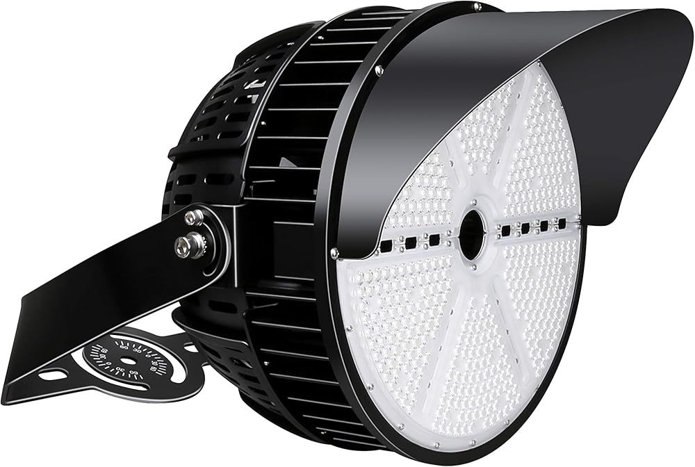LED Stadium Flood Lights Outdoor 500W, Ultra- Bright 65684 Lumen 5700K Floodlight IP66 Arena Commercial Lighting for Count, Driverway,
