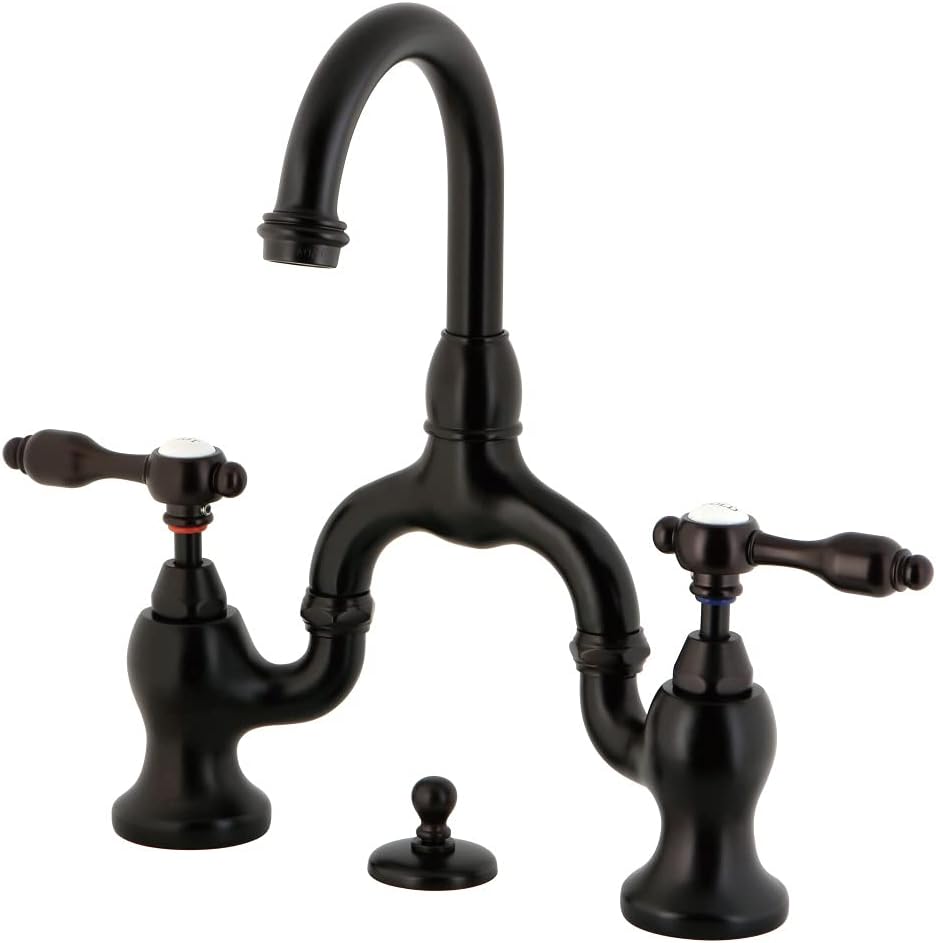 Kingston Brass KS7995TAL Tudor Bridge Bathroom Faucet, Oil Rubbed Bronze