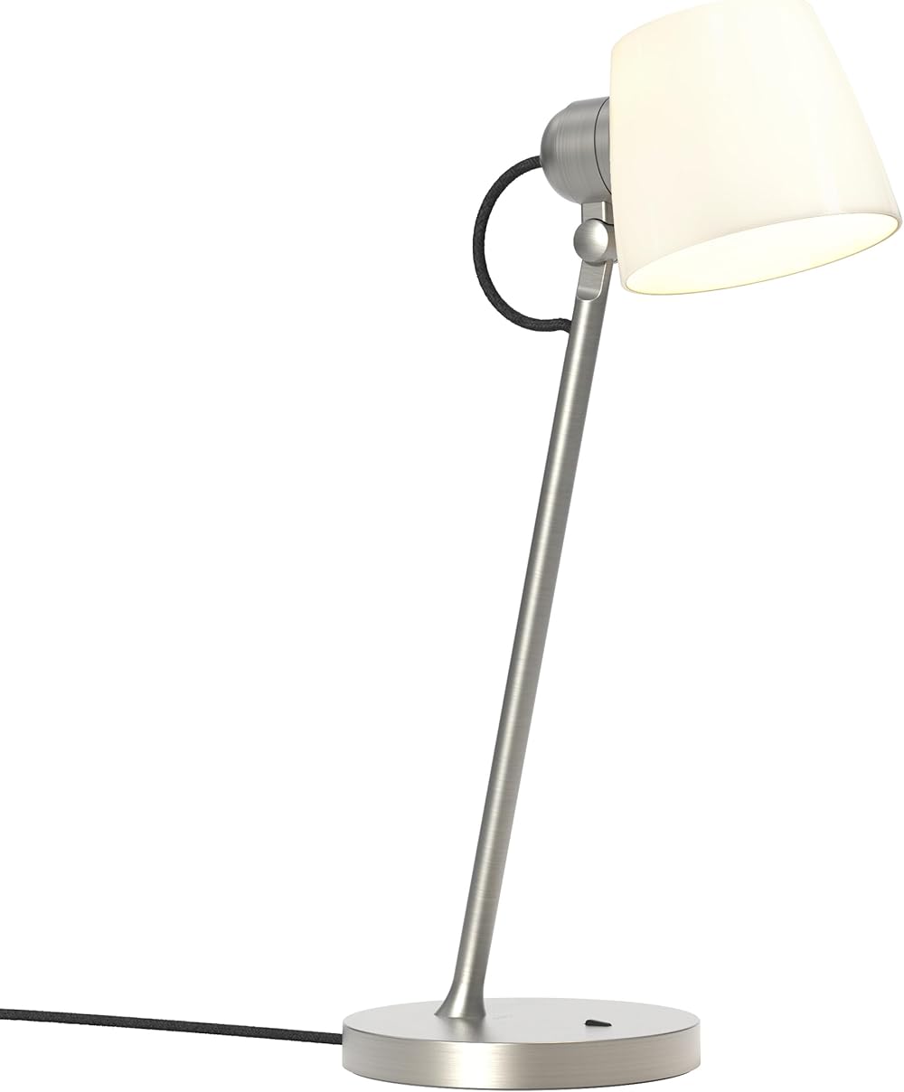 Astro Imari Desk Indoor Table Lamp (Matt Nickel) - Dry Rated - E26/Medium Lamp, Designed in Britain - 1460010-3 Years Guarantee