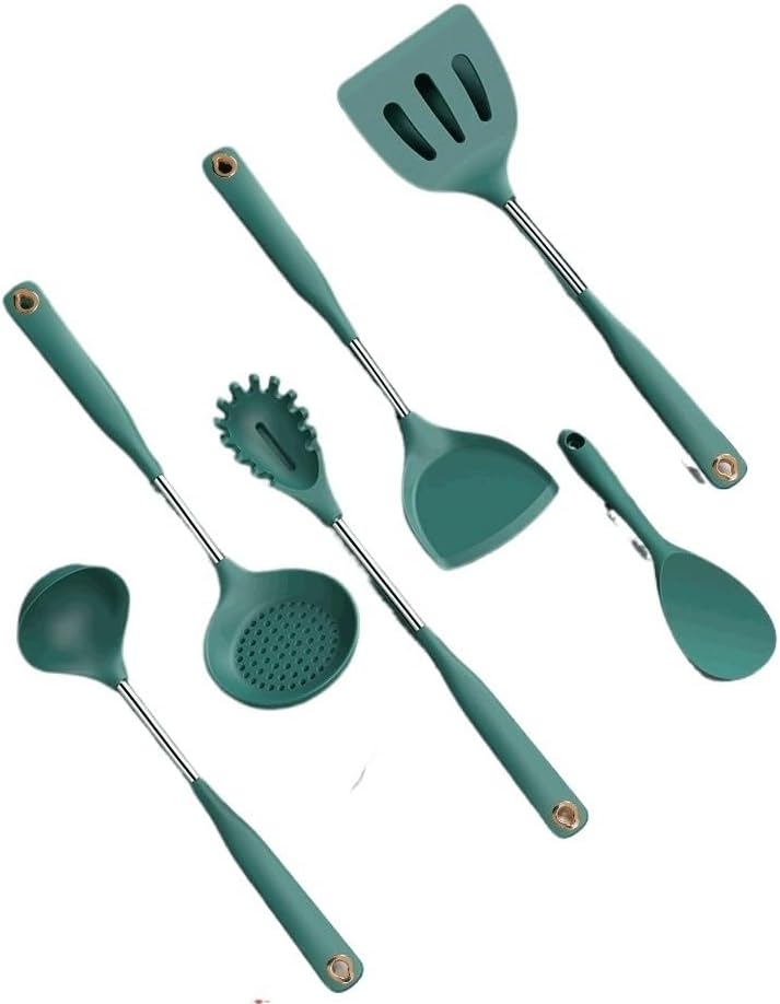 Silicone Shovels Soup Spoon Colander Frying Shovel Scraper Non-stick Pan Special Kitchen Utensils Set