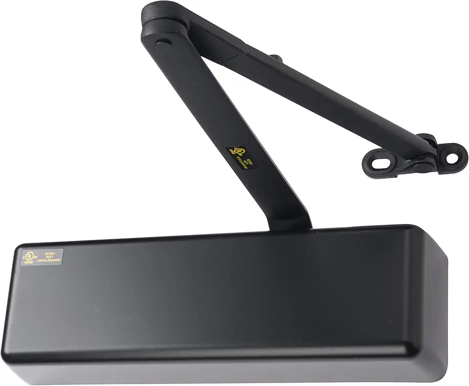 Lawrence Extra Heavy Duty Door Closer Commercial Grade 1 - Adjustable 6-Speed Delayed-Action Door Control with 3 Pistons – Flexible Installation with Included Hardware - Lawrence Hardware LH8016