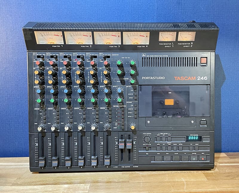 TASCAM Portastudio 246 4-Track Cassette Recorder - Brown