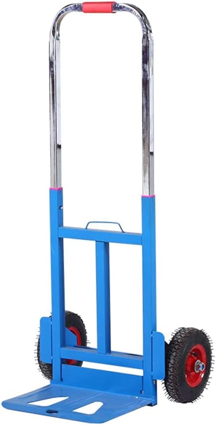 Folding Shopping Cart Pull Cargo Trolley Luggage Cart Portable Load King Handling Small Cart Pull Truck Trailer