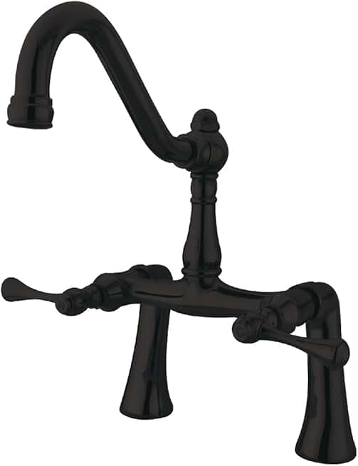 Kingston Brass KS3235BL Restoration Clawfoot Tub Faucet, Oil Rubbed Bronze