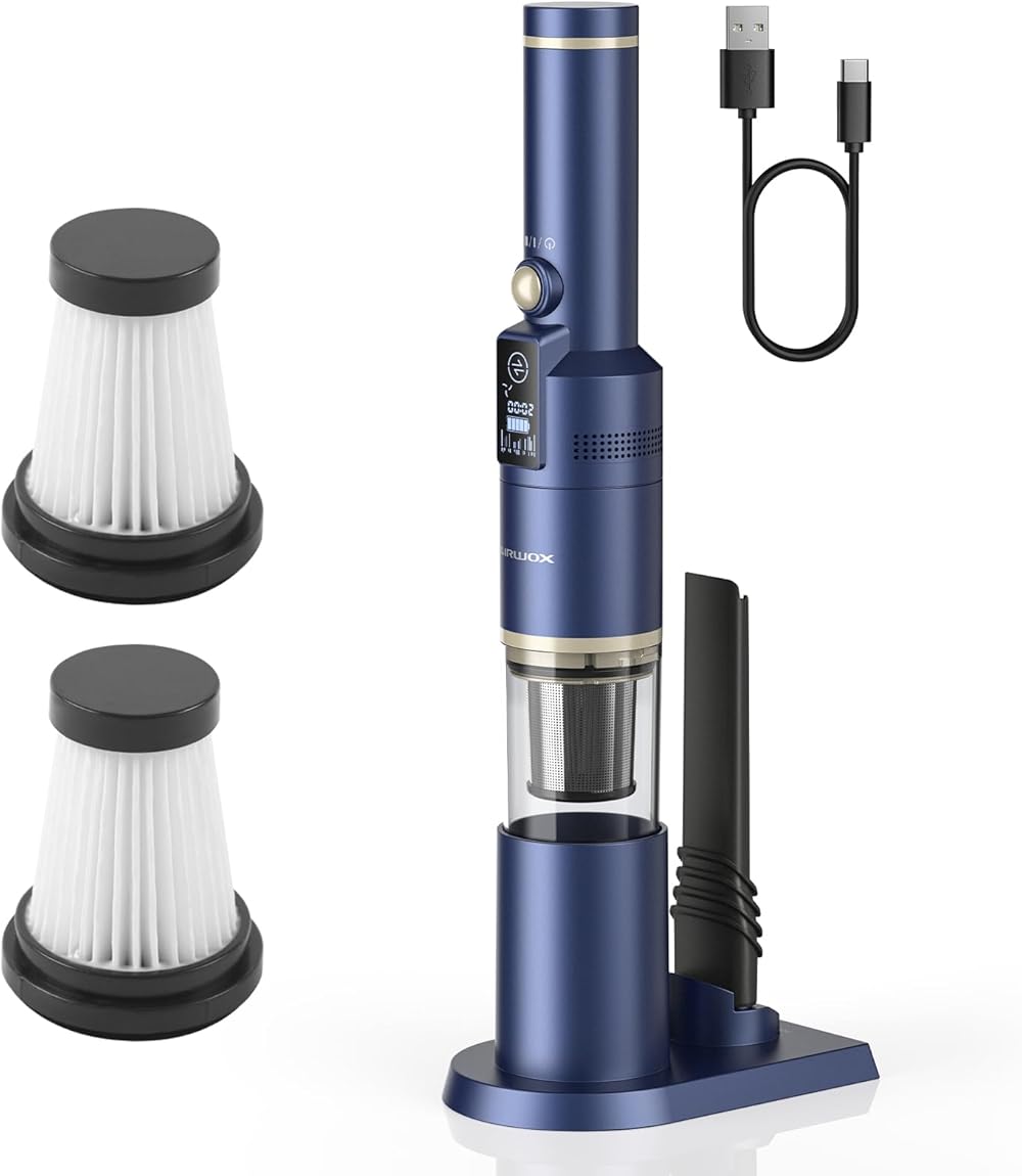 Car Vacuum Cleaner High Power Rechargeable and Filter Pack Bundle OHA3