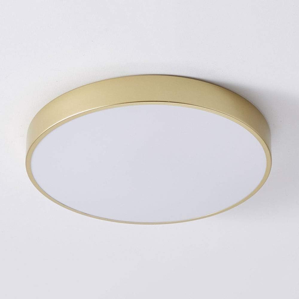 LED Ceiling Light Modern Lamp gold Matte Round Hanging Pendant Lighting 12W 24W 30W 39W 60W Modern Ceiling Lamp Compatible with Kitchen Bedroom Bathroom Lamps (Color : White light, Size : 12W) ,lanter