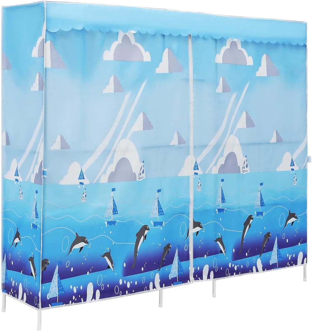 Cloth Wardrobe Clothes Hanger Hangers Wardrobe Storage Closet Wardrobe Clothes Organizer Closet Organizer System Fabric Closet Locker Galvanized Steel Bold