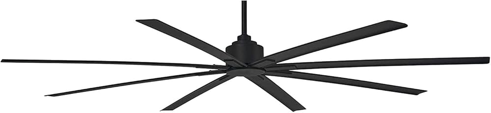 F896-84-CL Xtreme H2O 84 Inch Outdoor Ceiling Fan with DC Motor, Coal Black Finish