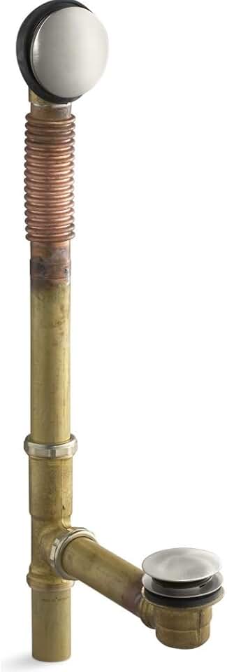 ClearFlo Brass toe tap bath drain