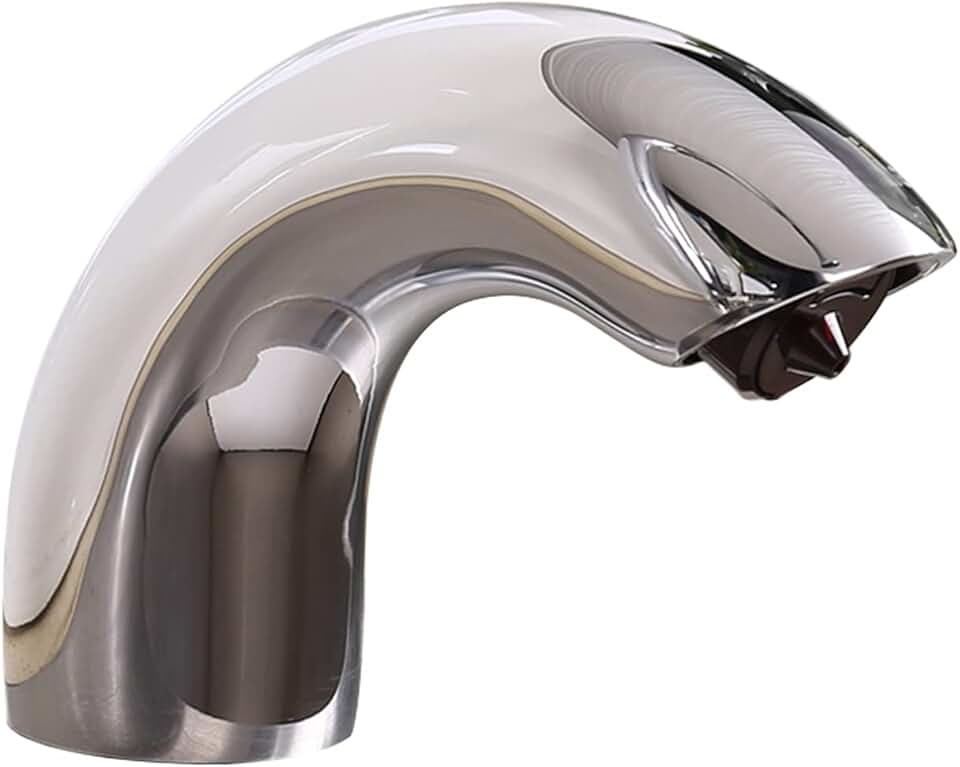 Melun Commercial Bathroom/Kitchen Sink Automatic Liquid Soap Dispenser - FS1190 Contemporary Style Deck Mount Solid Brass Sensor Soap Dispenser - Chrome Finish