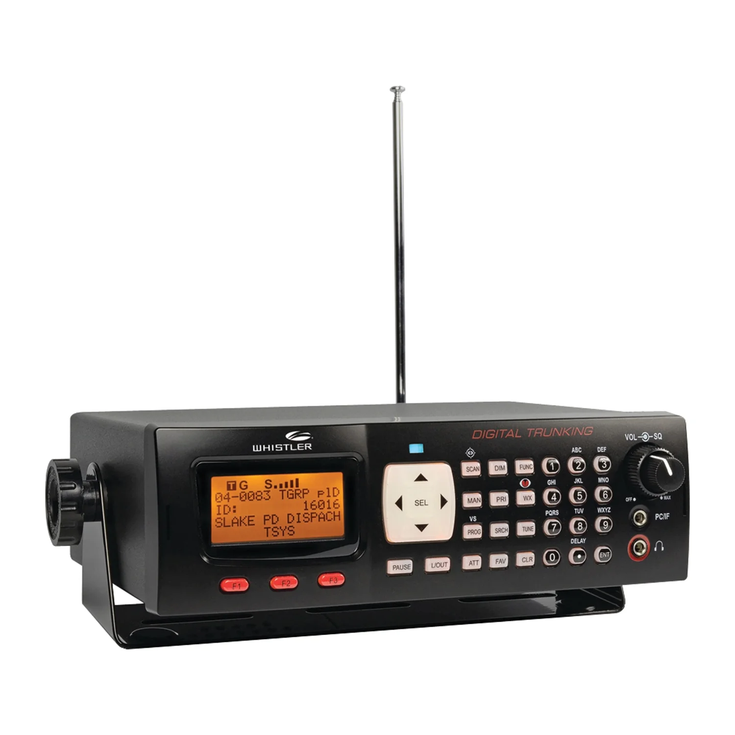 Whistler WS1065 Digital Desktop/Mobile Radio Scanner, Storms, Police, Fire and other Critical Communications, New, Black