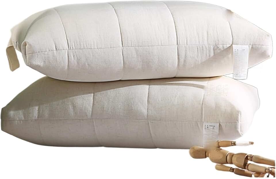 CSCDD Cotton High Elastic Pillow Core Single Pillow Soft and Comfortable Fiber Pillow Sleep Cervical Vertebra Pillow