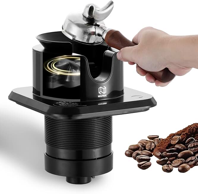 NUETRAL NS300Automatic coffee grounds cleaning machine-Portafilter cleaning machine-knock box for espresso coffee-Espresso puck container disposal-Innovative espresso machine accessories (Embedded)