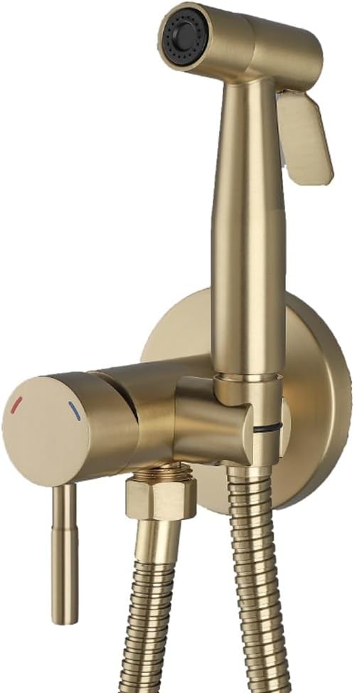 NMZAW-86 Bidet Faucet Toilet Faucet Portable Bidet Sprayer Set Hot Cold Water Mixer Bathroom Shower