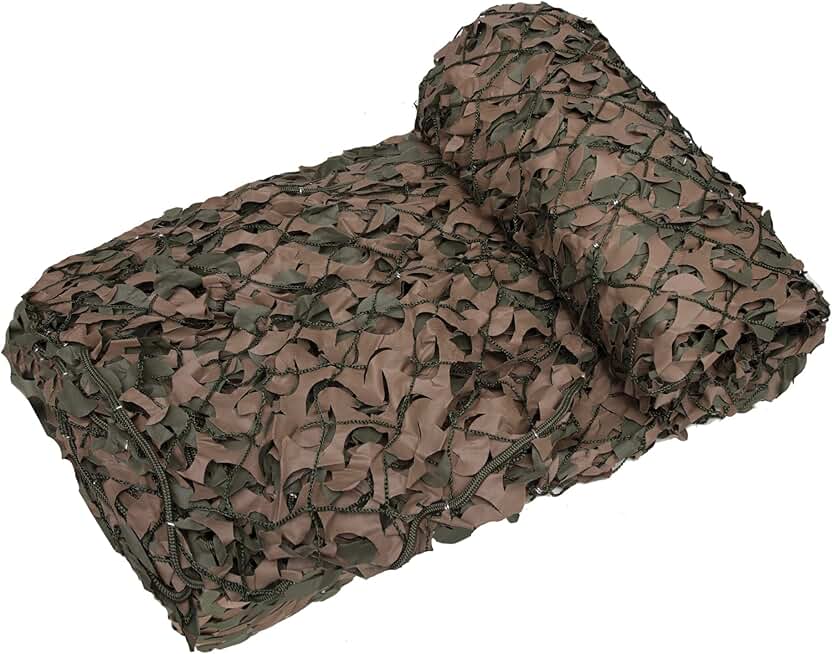 Premium Series Camouflage Military Spec Netting with Mesh Netting Attached