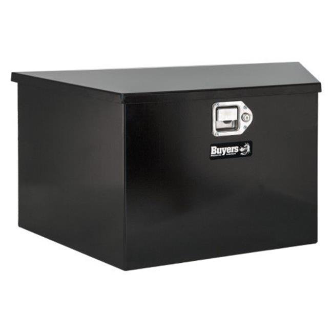 1701280 Black Steel Trailer Tongue Tool Box