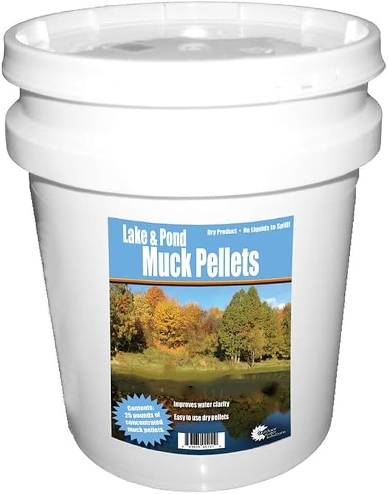 Lake and Pond Muck Pellet 25lb. | Easy to Apply Quick Activating Tablets