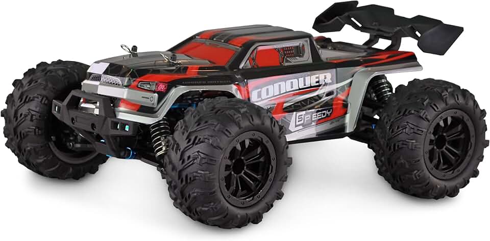 22605 Conquer Race Remote Controlled truggy, red, 1:16