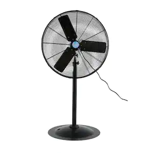 iLIVING Adjustable-Height 30 in.Industrial Pedestal Floor Fan with 7261 CFM