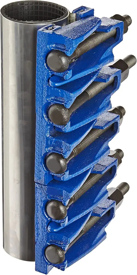 Stainless Steel 304 Repair Clamp, Full Circle, Carbon Steel Bolt, 5 Bolts, 12-1/2